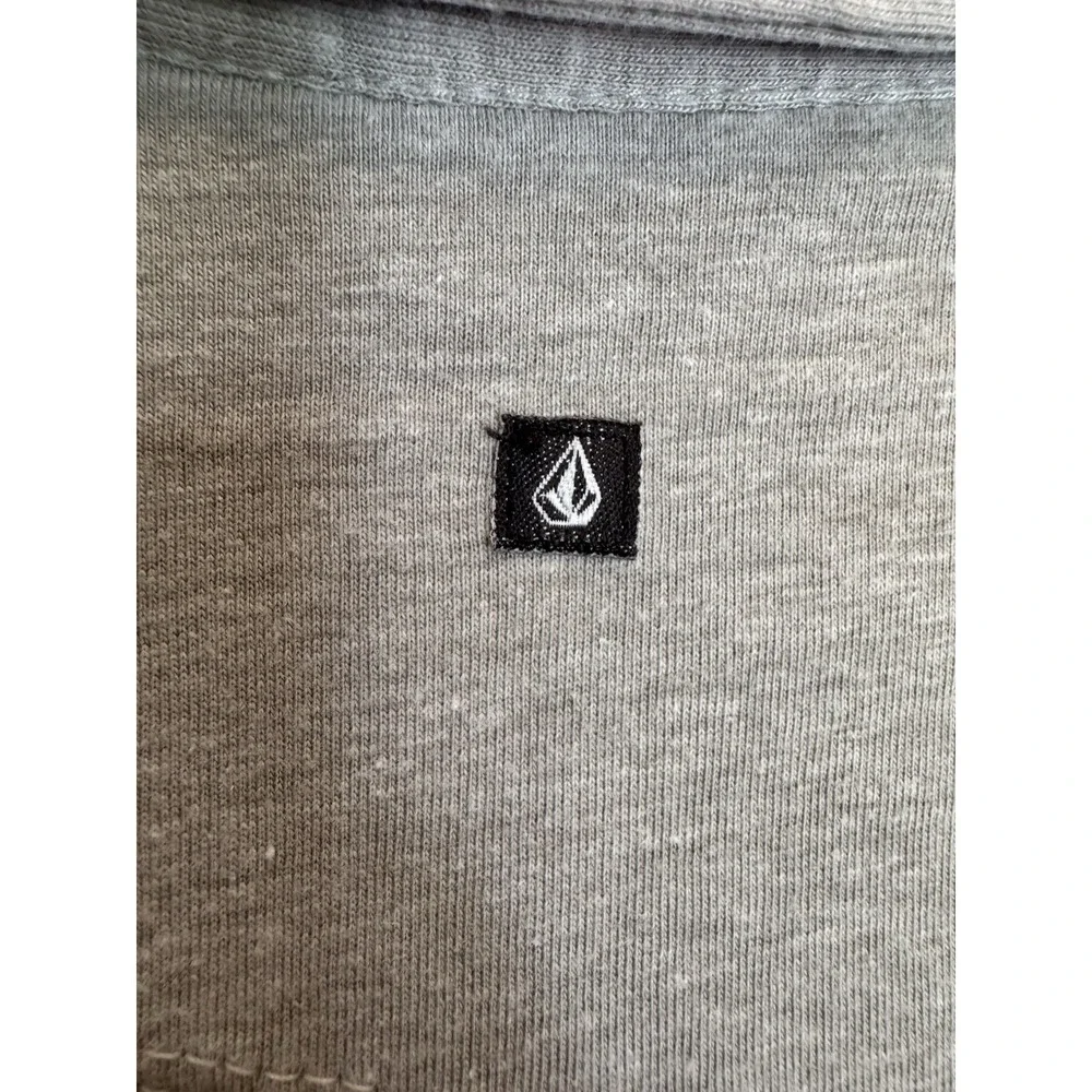 Volcom Mens Polo Shirt XL Gray Heather Performance Skate Surf Casual Modern‎ Fit - Picture 8 of 8